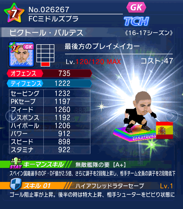 No.26267　ビクトール・バルデス【16-17】