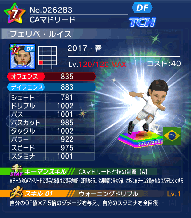 No.26283　フェリペ・ルイス【17・春】