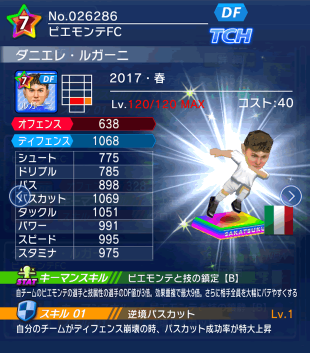 No.26286　ダニエレ・ルガーニ【17・春】