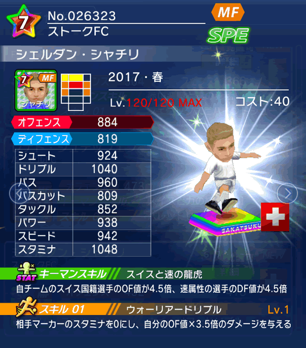 No.26323　シェルダン・シャチリ【17・春】