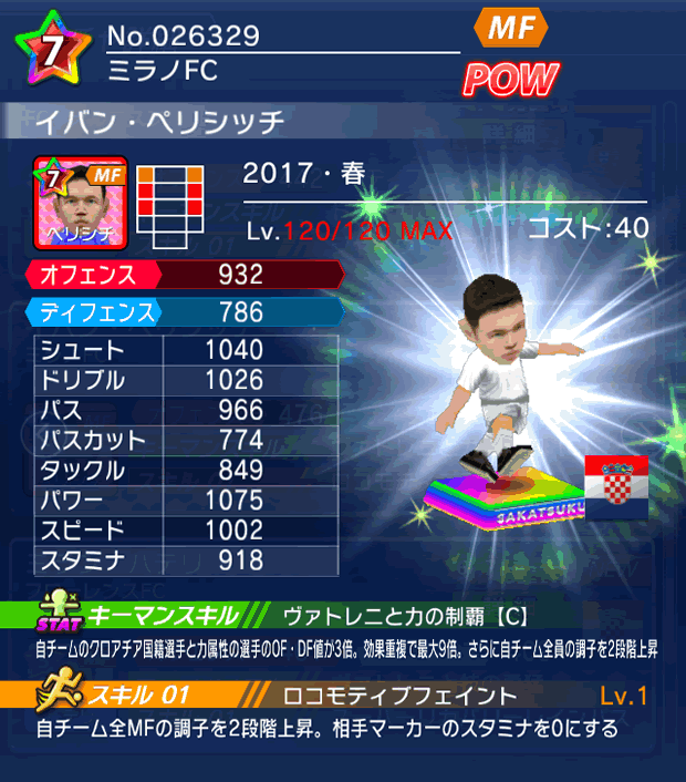 No.26329　イバン・ペリシッチ【17・春】