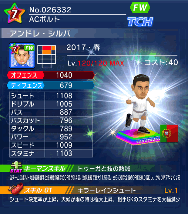 No.26332　アンドレ・シルバ【17・春】