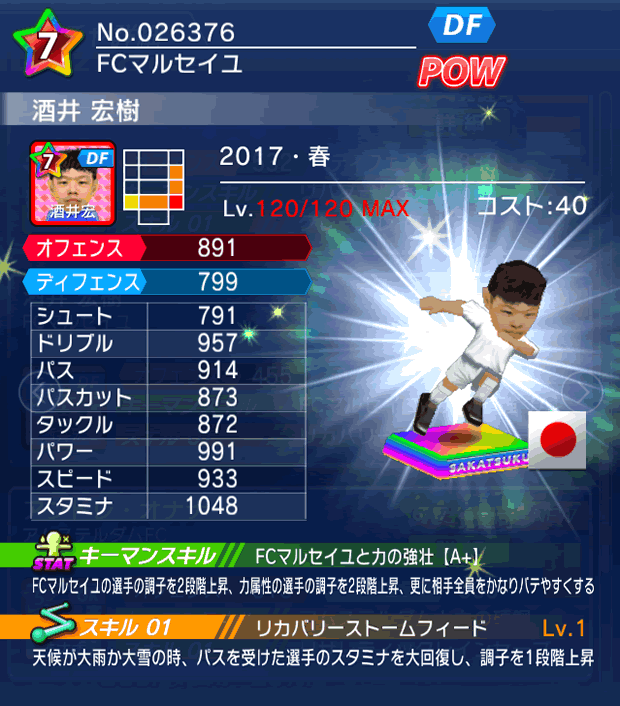 No.26376 酒井宏樹【17・春】