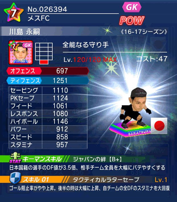 No.26394　川島永嗣【16-17】