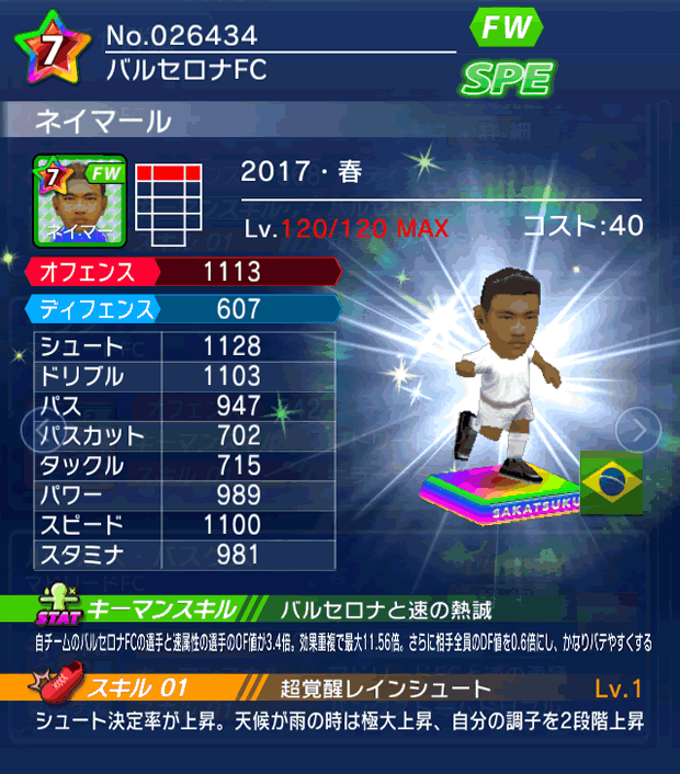 No.26434　ネイマール【17・春】