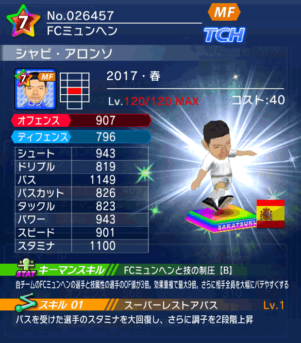 No.26457　シャビ・アロンソ【17・春】