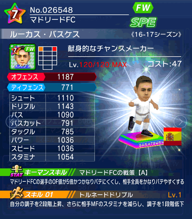 No.26548 ルーカス・バスケス【16-17】