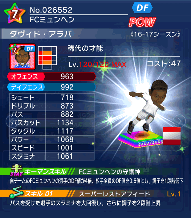 No.26552 ダヴィド・アラバ【16-17】