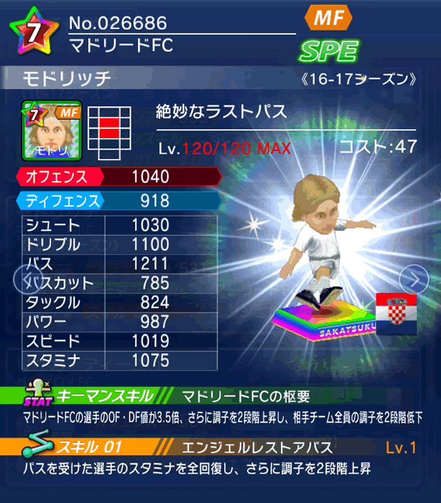 No.26686　モドリッチ【15-16】