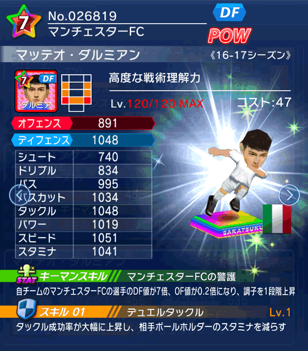 No.26819　マッテオ・ダルミアン【16-17】