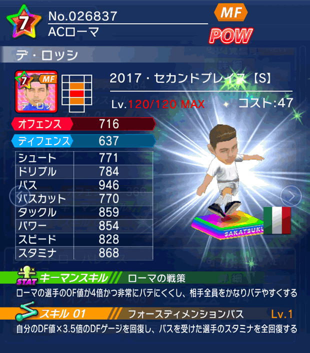 No.26837　デ・ロッシ【17・spS】