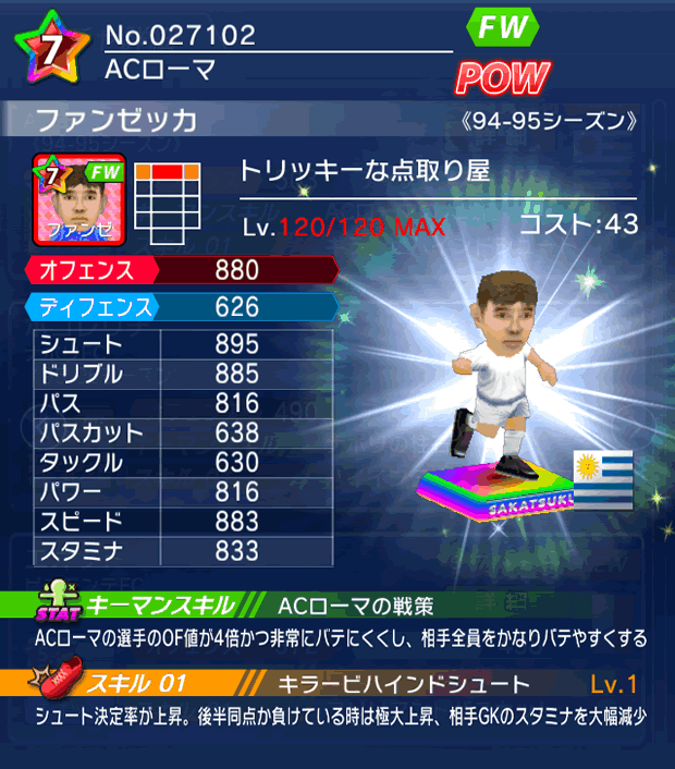 No.27102 ファンゼッカ【94-95LL】