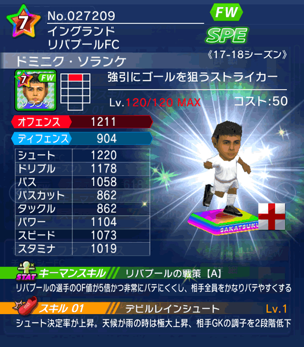 No.27209　ドミニク・ソランケ【17-18】