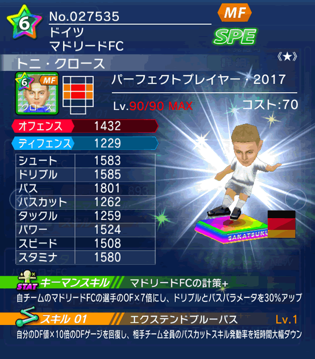 No.27535　トニ・クロース【PP17★】