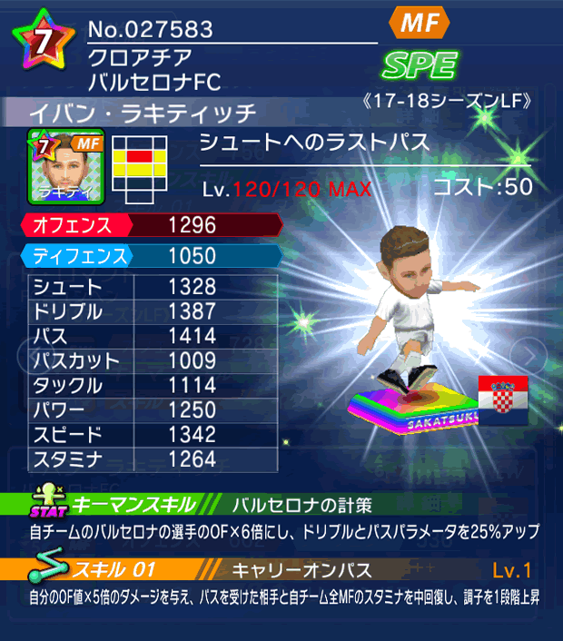 No.27583　イバン・ラキティッチ【17-18LF】