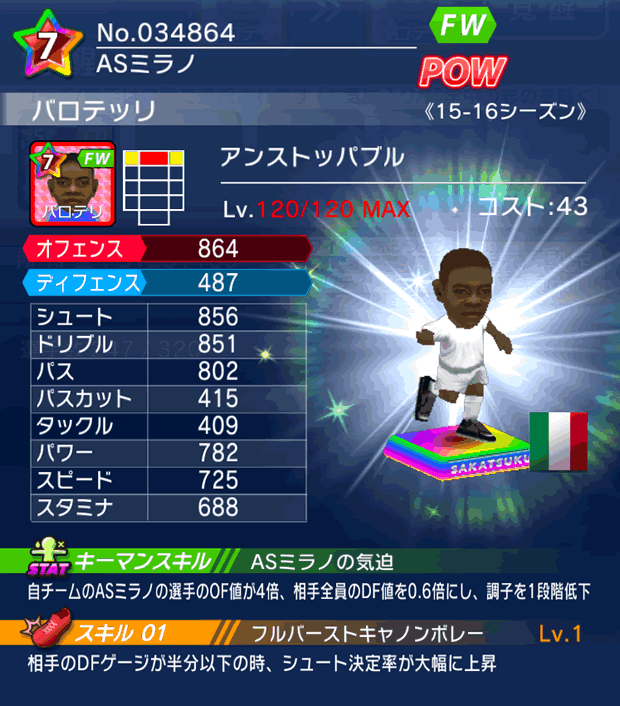 No.31938 バロテッリ【15-16Mx】