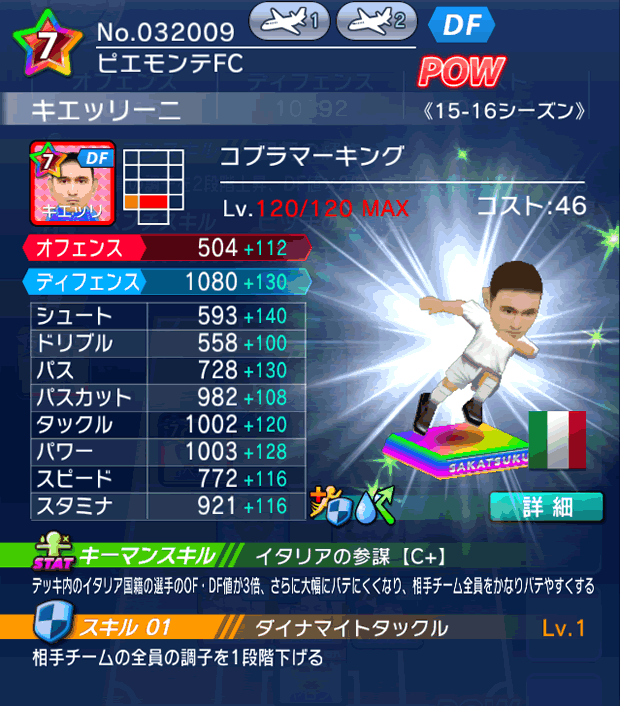 No.32009　キエッリーニ【15-16Mx】