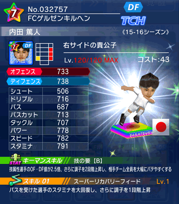 No.32757　内田篤人【15-16Mx】