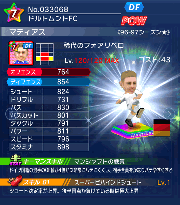 No.33068 マティアス【96-97LL★】