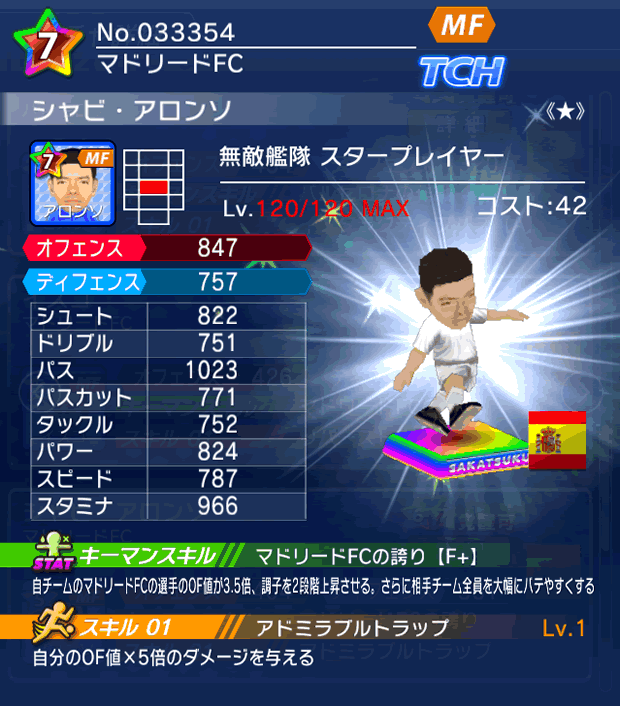 No.33354　シャビ・アロンソ【ES・ST★】