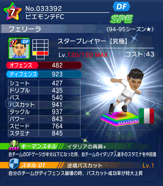 No.33392　フェリーラ【究極・ST★】