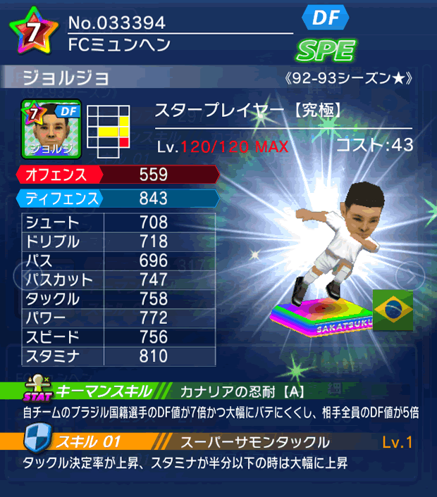 No.33394　ジョルジョ【究極・ST★】