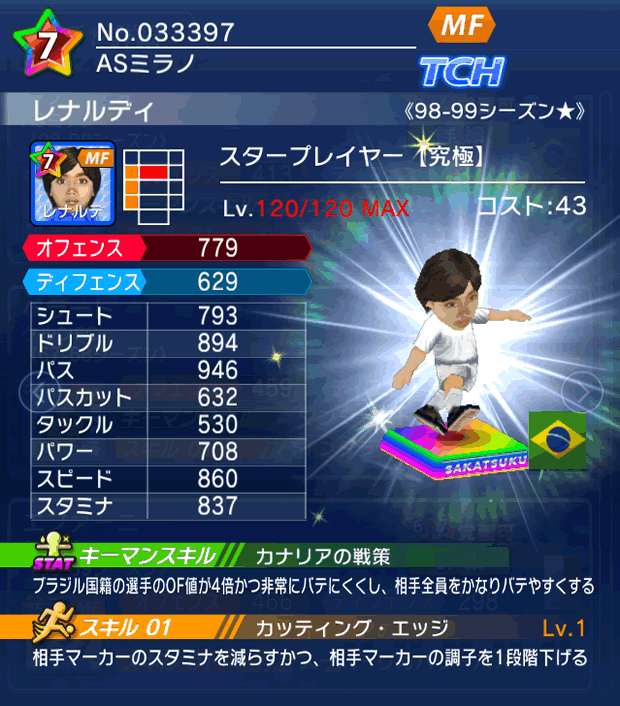 No.33397　レナルディ【究極・ST★】