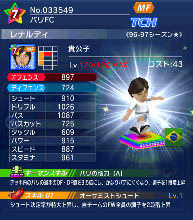 No.33549　レナルディ【96-97LL★】