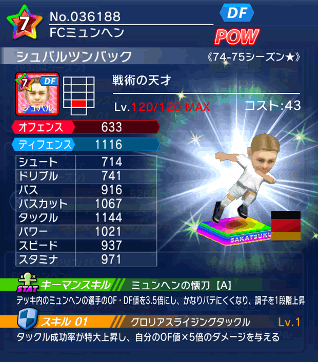 No.36188 シュバルツンバック【74-75LL★】