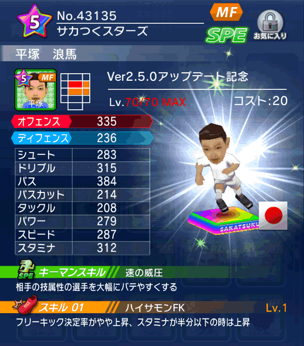 No.43135　平塚浪馬【Ver2.5.0】