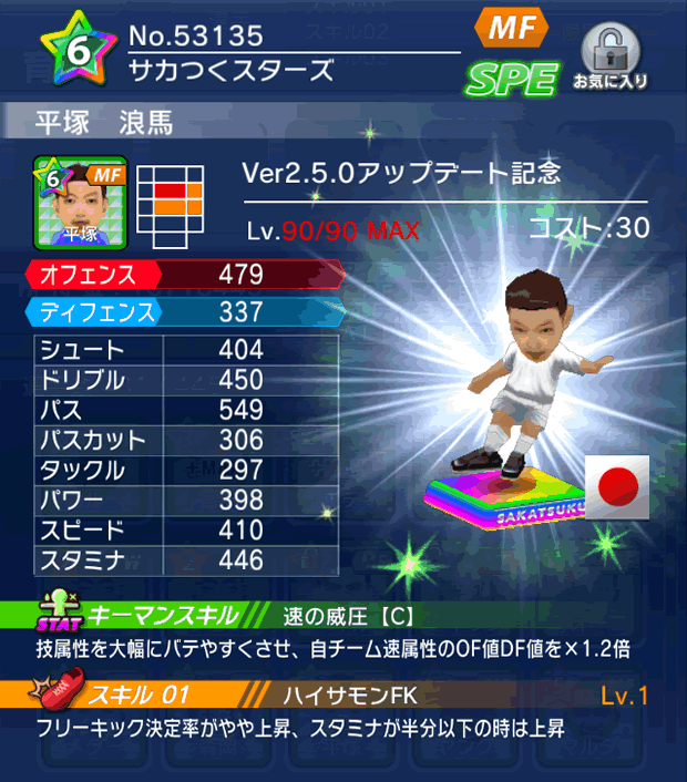 No.53135　平塚浪馬【Ver2.5.0】